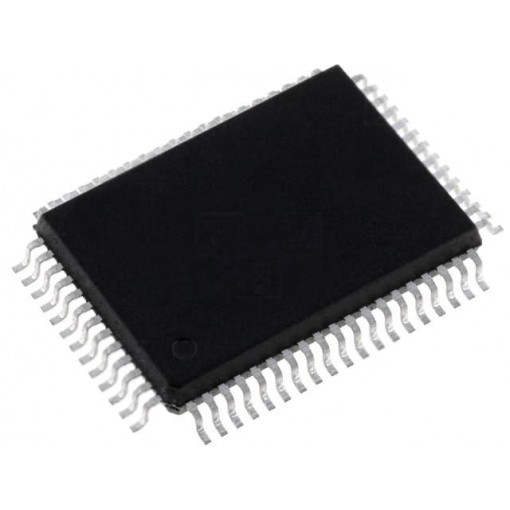 MSP430F133IPM; Microcontroller; SRAM: 256B; Flash: 8kB; LQFP64; Comparators: 1; TEXAS INSTRUMENTS