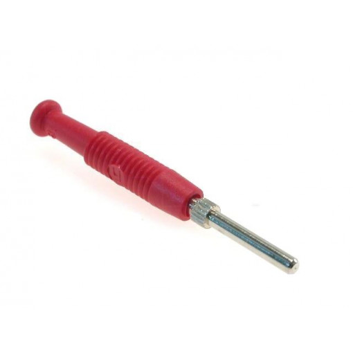 MST3RT; Plug; 2mm banana; 6A; 60VDC; red; Plating: nickel plated; -25÷60°C; HIRSCHMANN T&M