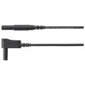 MSWFK A341/1/100/SW; Test lead; 16A; 4mm banana plug-4mm banana plug; Len: 1m; black; SCHÜTZINGER