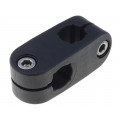 440122; Mounting coupler; V: cross; D: 12mm; S: 10mm; polyamide; ELESA+GANTER