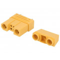 EST 80/120A M+F; Plug; DC supply; MT90; male + female; PIN: 6; for cable; soldered; 