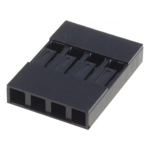 MTE-04; Plug; pin strips; MTE; female; PIN: 4; w/o contacts; 2.54mm; 1x4; ADAM TECH