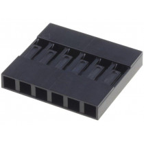 MTE-06; Plug; pin strips; MTE; female; PIN: 6; w/o contacts; 2.54mm; 1x6; ADAM TECH