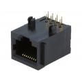 MTJ-88GX1-A; Socket; RJ45; PIN: 8; Layout: 8p8c; THT; angled 90°; ADAM TECH