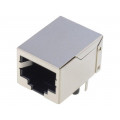 MTJ-88GX1-FSD; Socket; RJ45; PIN: 8; shielded; Layout: 8p8c; THT; angled 90°; ADAM TECH