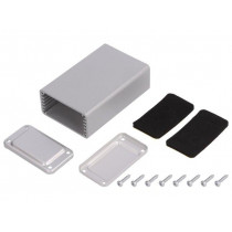 MTK465.1; Enclosure: with panel; X: 43mm; Y: 68mm; Z: 23mm; aluminium; TEKO