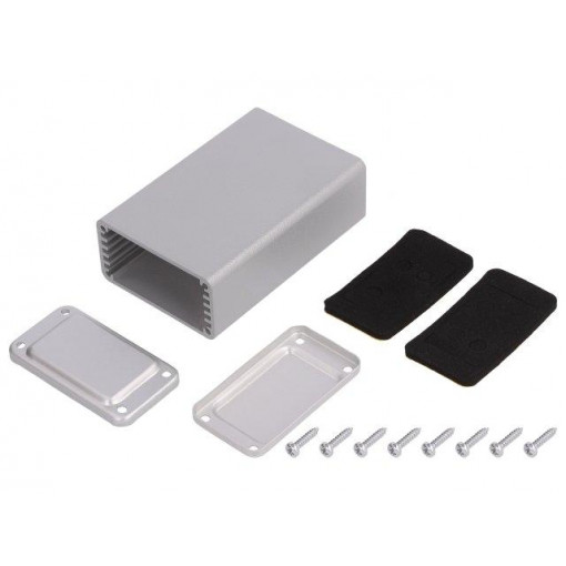 MTK465.1; Enclosure: with panel; X: 43mm; Y: 68mm; Z: 23mm; aluminium; TEKO