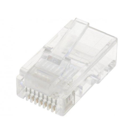 MTP-88-G-S; Plug; RJ45; PIN: 8; Contacts: phosphor bronze; gold-plated; UL94V-0; ADAM TECH
