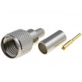 ; Plug; UHF mini; male; straight; RG58; crimped; for cable;  ; Plug; UHF mini; male; straight; RG58; crimped; for cable;