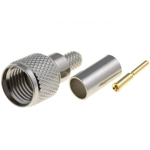 ; Plug; UHF mini; male; straight; RG58; crimped; for cable; ; Plug; UHF mini; male; straight; RG58; crimped; for cable;