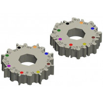 MULTIBEX M6; Spare part: crimping jaws for coaxial/RF connectors; steel; BEX