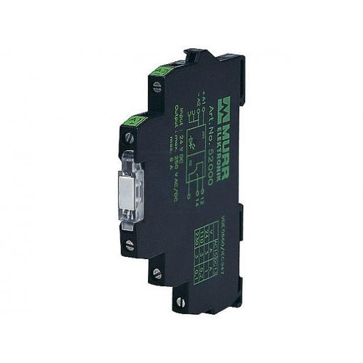 52000; Relay: interface; SPDT; Ucoil: 24VDC; 6A; 6A/250VAC; 6A/20VDC; IP20; MURR ELEKTRONIK 52000; Relay: interface; SPDT; Ucoil: 24VDC; 6A; 6A/250VAC; 6A/20VDC; IP20; MURR ELEKTRONIK
