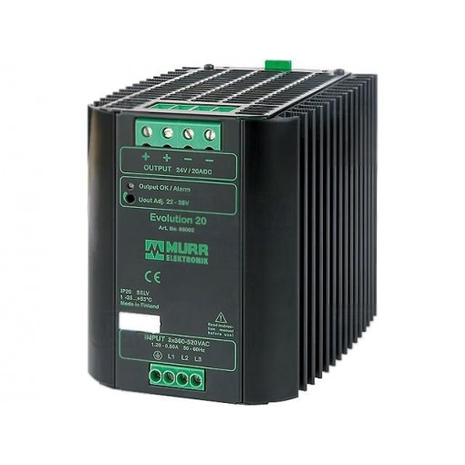 85002; Power supply: switched-mode; 480W; 22÷28VDC; 20A; 3x360÷520VAC; MURR ELEKTRONIK