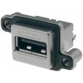 MUSB-A511-N0; Socket; USB A; MUSB; for panel mounting,screw; THT; straight; IP67; AMPHENOL