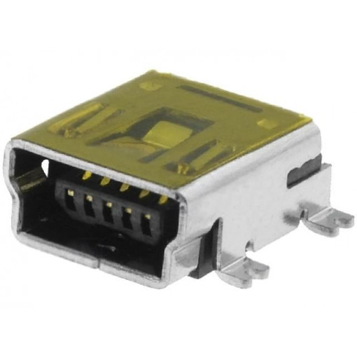 DS1104-BN0SR; Socket; USB B mini; SMT; PIN: 5; horizontal; Package: tape; 750pcs.; CONNFLY DS1104-BN0SR; Socket; USB B mini; SMT; PIN: 5; horizontal; Package: tape; 750pcs.; CONNFLY