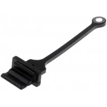 MUSB-2A111-024-BP; Protection cap; MUSB; Application: USB A sockets; black; AMPHENOL