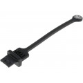 MUSB2E151015BP; Protection cap; MUSB; Application: USB B mini sockets; black; AMPHENOL