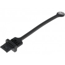 MUSB2E151015BP; Protection cap; MUSB; Application: USB B mini sockets; black; AMPHENOL