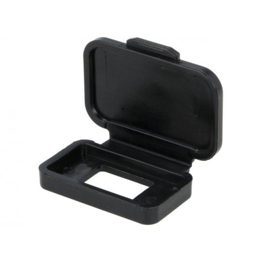 MUSBR-2A51-042BP; Socket cover; MUSB; IP40; Application: USB A sockets; black; AMPHENOL