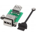 MUSBR-A311-M5; Socket; adapter; USB A socket-front,USB A socket-back; MUSB; AMPHENOL