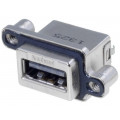 MUSBR-A511-R0; Socket; USB A; MUSB; for panel mounting,screw; THT; straight; IP68; AMPHENOL
