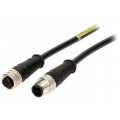 120006-0049; Cable: for sensors/automation; PIN: 4; M12-M12; 5m; plug; plug; 250V; MOLEX