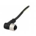 120006-0021; Plug; M12; PIN: 4; female; A code-DeviceNet / CANopen; 2m; IP67; MOLEX