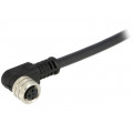 120027-0090; Connector: M8; female; PIN: 3; angled 90°; with lead; plug; 3A; IP67; MOLEX