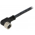 120027-0092; Connector: M8; female; PIN: 3; angled 90°; with lead; plug; 3A; IP67; MOLEX