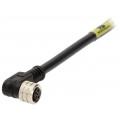 120027-0153; Connector: M8; female; PIN: 4; angled 90°; with lead; plug; 3A; IP67; MOLEX