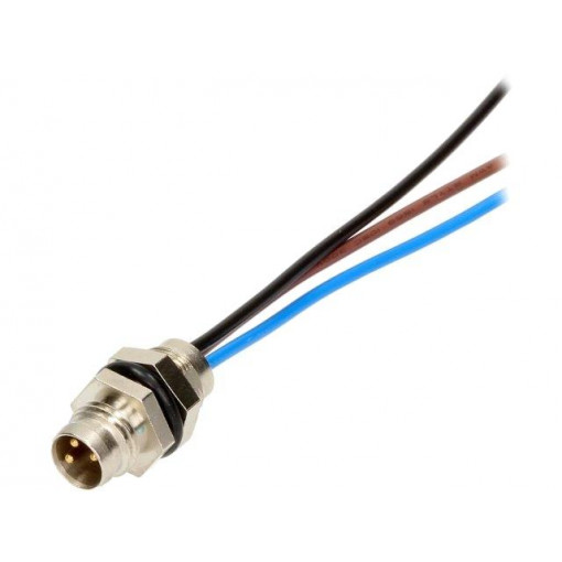 120031-0004; Connector: M8; male; PIN: 3; with leads; socket; Nano-Change; 3A; MOLEX 120031-0004; Connector: M8; male; PIN: 3; with leads; socket; Nano-Change; 3A; MOLEX