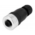 120071-0035; Plug; M12; PIN: 4; female; A code-DeviceNet / CANopen; for cable; MOLEX