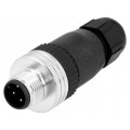 120071-0038; Plug; M12; PIN: 4; male; A code-DeviceNet / CANopen; for cable; MOLEX