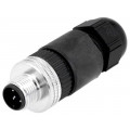 120071-0047; Plug; M12; PIN: 5; male; A code-DeviceNet / CANopen; for cable; MOLEX