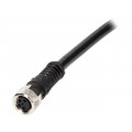 120086-8660; Connector: M8; female; PIN: 4; straight; with lead; plug; 3A; IP67; MOLEX