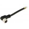120086-8668; Connector: M8; female; PIN: 3; angled 90°; with lead; plug; 3A; IP67; MOLEX