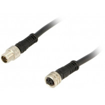 120087-8258; Cable: for sensors/automation; M8-M8; male; female; PIN: 3; plug; MOLEX 120087-8258; Cable: for sensors/automation; M8-M8; male; female; PIN: 3; plug; MOLEX