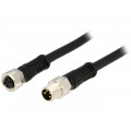 120087-8710; Cable: for sensors/automation; M8-M8; male; female; PIN: 4; plug; MOLEX