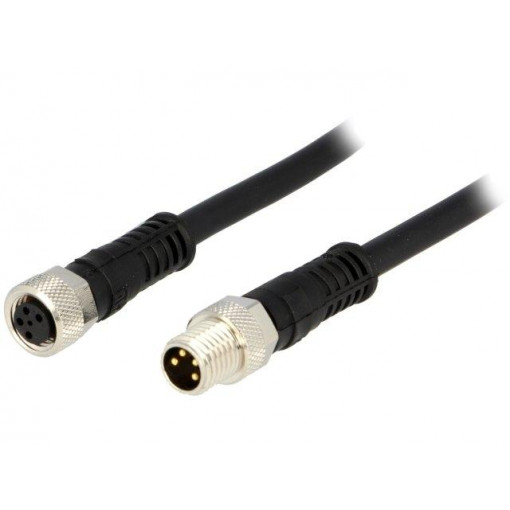 120087-8710; Cable: for sensors/automation; M8-M8; male; female; PIN: 4; plug; MOLEX 120087-8710; Cable: for sensors/automation; M8-M8; male; female; PIN: 4; plug; MOLEX