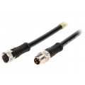 120087-8712; Cable: for sensors/automation; M8-M8; male; female; PIN: 4; plug; MOLEX