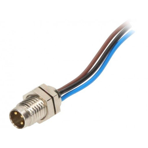 120090-5073; Connector: M8; male; PIN: 3; with leads; socket; Nano-Change; 4A; MOLEX 120090-5073; Connector: M8; male; PIN: 3; with leads; socket; Nano-Change; 4A; MOLEX