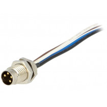 120090-5078; Connector: M8; male; PIN: 4; with leads; socket; Nano-Change; 4A; MOLEX