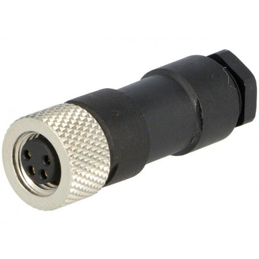 120091-0007; Connector: M8; female; PIN: 4; straight; for cable; plug; 4A; IP67; MOLEX