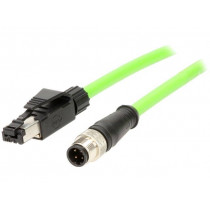 120108-0203; Adapter; RJ45 plug,M12 male; D code-Ethernet; PIN: 4; IP67; Cat: 5e; MOLEX 120108-0203; Adapter; RJ45 plug,M12 male; D code-Ethernet; PIN: 4; IP67; Cat: 5e; MOLEX