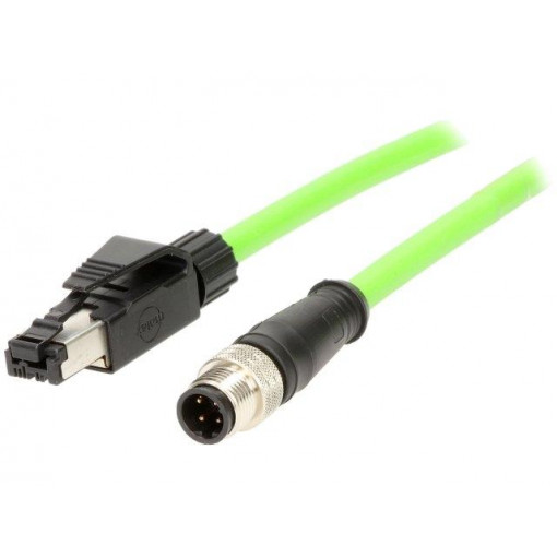 120108-0203; Adapter; RJ45 plug,M12 male; D code-Ethernet; PIN: 4; IP67; Cat: 5e; MOLEX 120108-0203; Adapter; RJ45 plug,M12 male; D code-Ethernet; PIN: 4; IP67; Cat: 5e; MOLEX