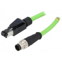 1201088121 E16A06011M030; PIN: 4; RJ45 plug,M12 male; D code-Ethernet; Transition: adapter; MOLEX