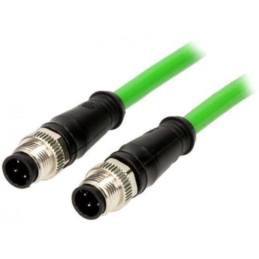 120108-8305; Cable: for sensors/automation; PIN: 4; M12-M12; D code-Ethernet; MOLEX