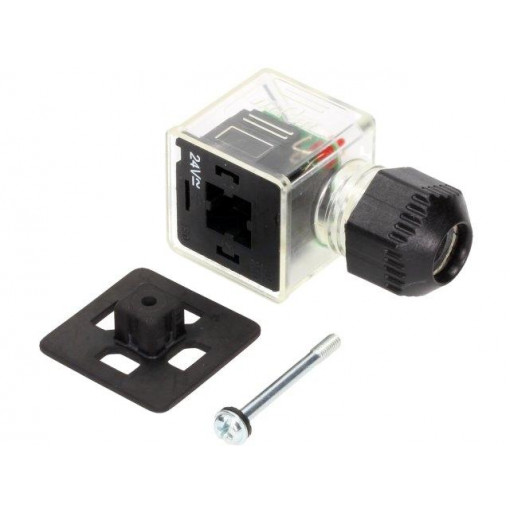 121207-0358; Connector: valve connector; plug; form A; 18mm; female; PIN: 3; mPm; MOLEX