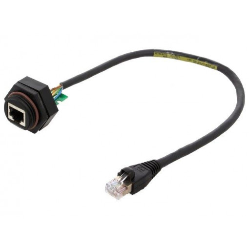 130055-0002; Adapter; 0.305m; RJ-Lnxx; PIN: 8; Cat: 10Base-T; Layout: 8p8c; IP67; MOLEX