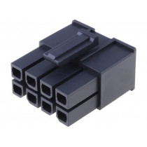 170001-0108; Plug; wire-board; female; Mega-Fit; 5.7mm; PIN: 8; Layout: 2x4; 23A; MOLEX